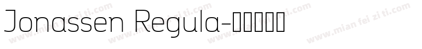 Jonassen Regula字体转换